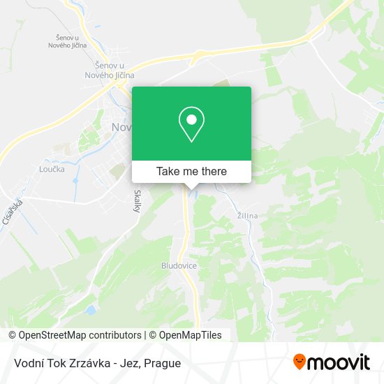 Vodní Tok Zrzávka - Jez map
