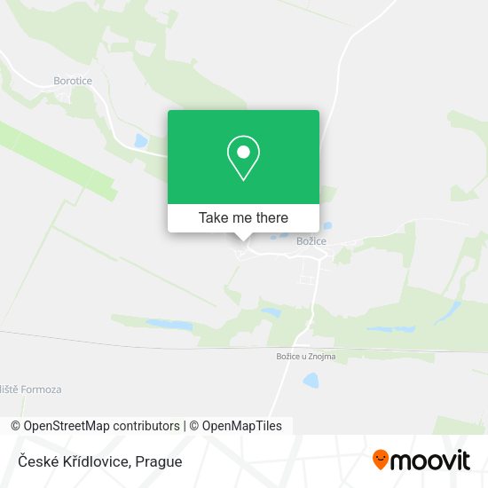 České Křídlovice map