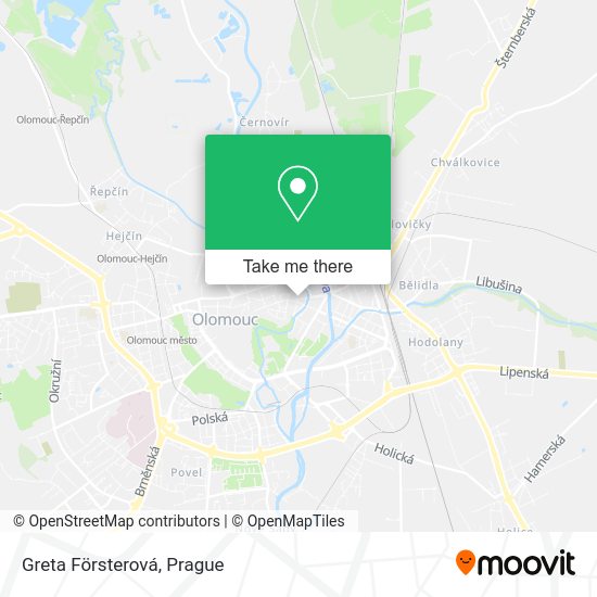 Greta Försterová map