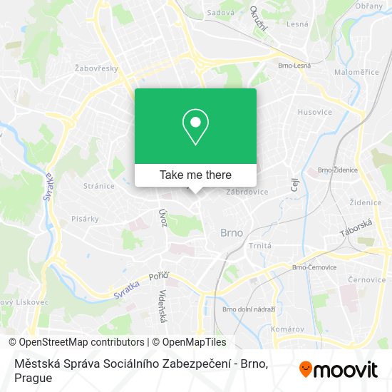 Městská Správa Sociálního Zabezpečení - Brno map
