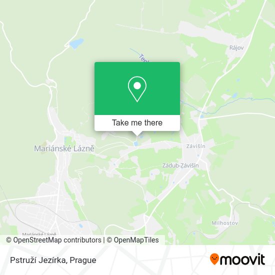 Pstruží Jezírka map