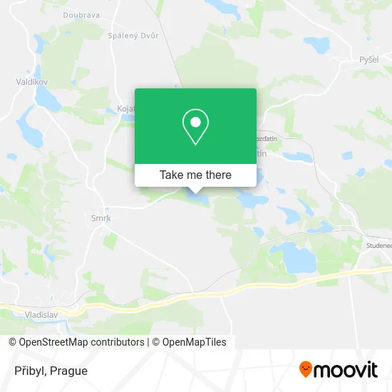 Карта Přibyl