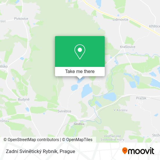 Zadní Svinětický Rybník map