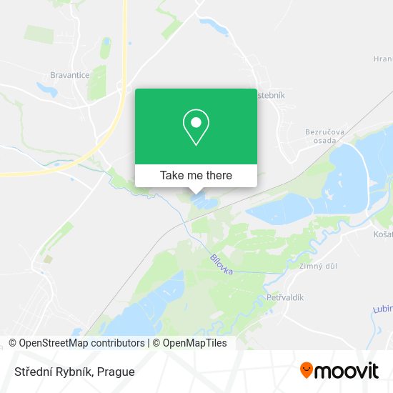 Střední Rybník map