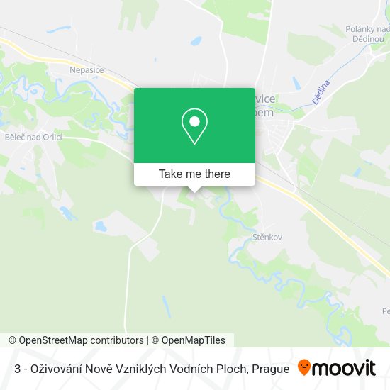3 - Oživování Nově Vzniklých Vodních Ploch map