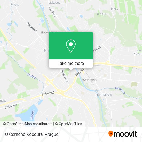 U Černého Kocoura map