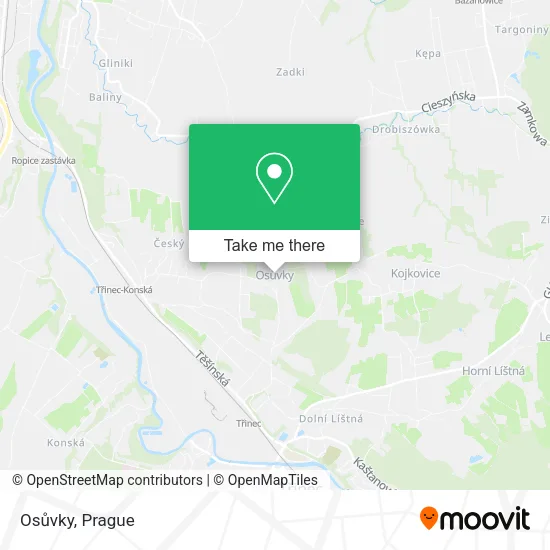 Карта Osůvky