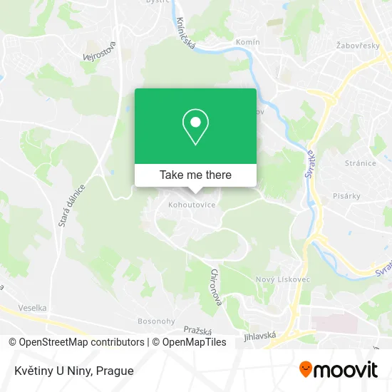 Карта Květiny U Niny