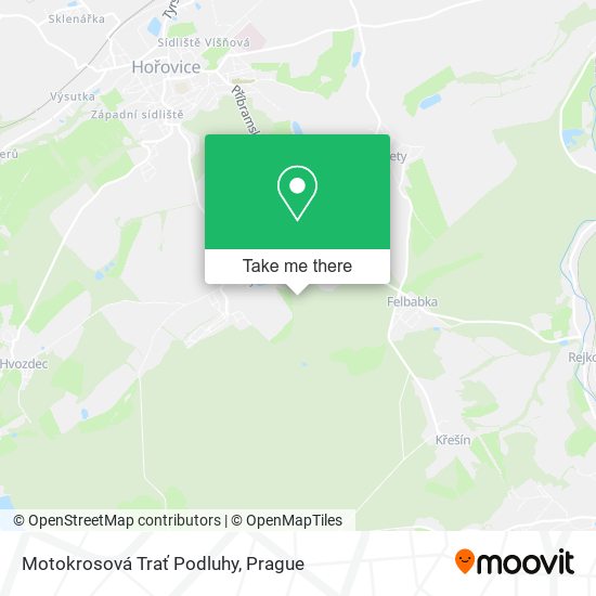 Карта Motokrosová Trať Podluhy