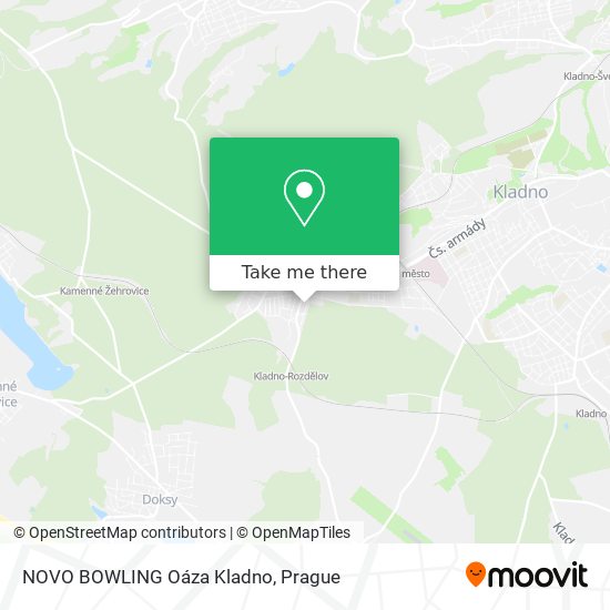 NOVO BOWLING Oáza Kladno map