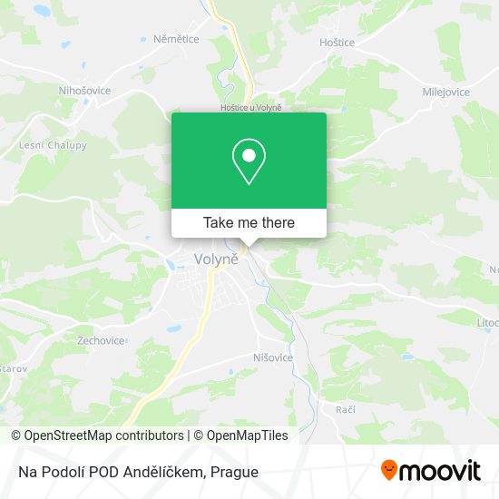 Na Podolí POD Andělíčkem map