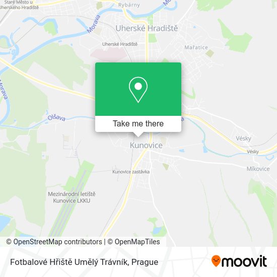 Fotbalové Hřiště Umělý Trávník map