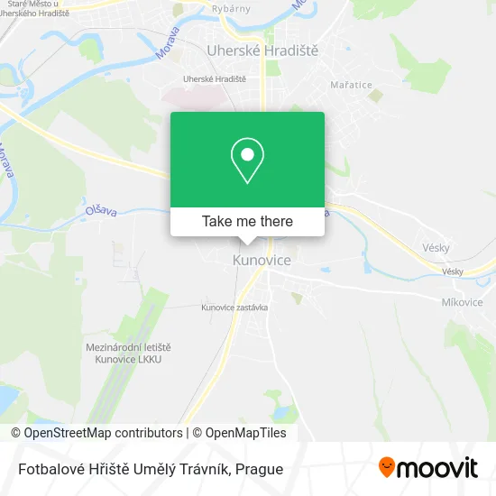 Карта Fotbalové Hřiště Umělý Trávník