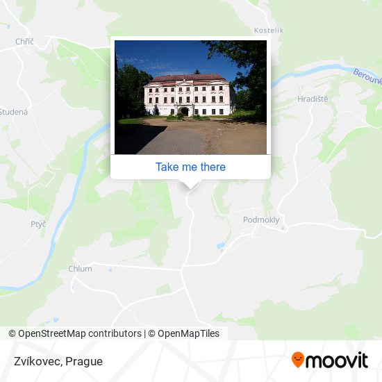 Zvíkovec map