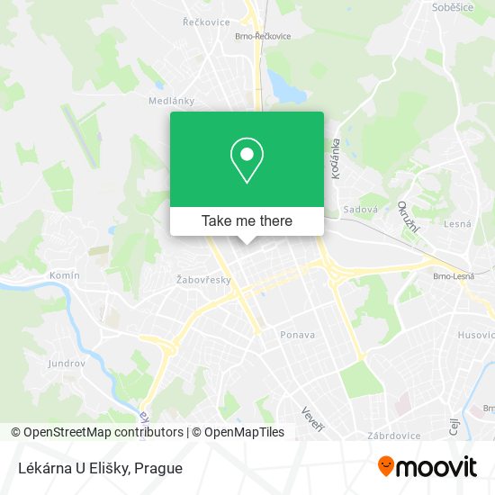 Lékárna U Elišky map
