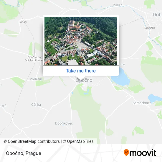 Карта Opočno