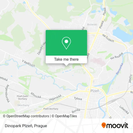 Карта Dinopark Plzeň