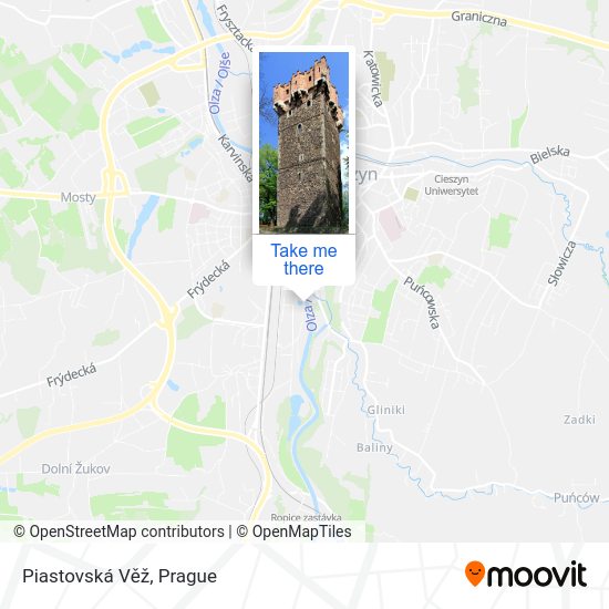 Piastovská Věž map