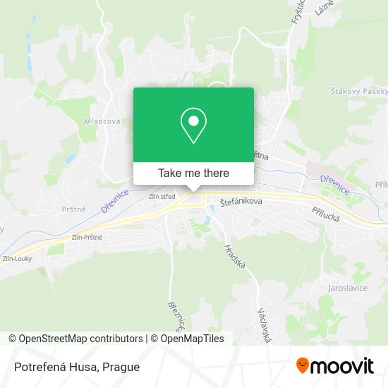 Карта Potrefená Husa