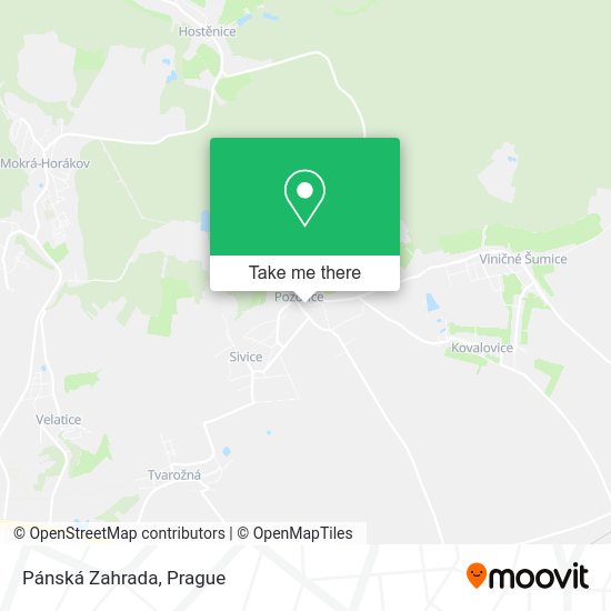 Pánská Zahrada map