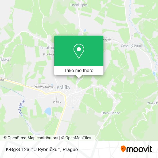 K-Bg-S 12a ""U Rybníčku"" map