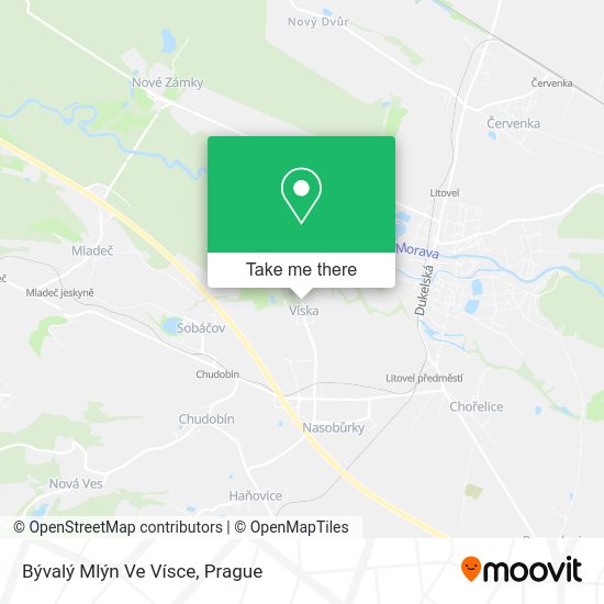 Bývalý Mlýn Ve Vísce map