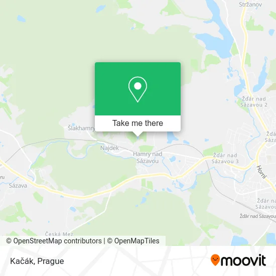 Карта Kačák