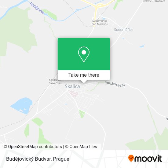 Budějovický Budvar map