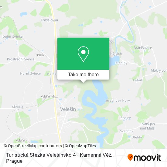 Turistická Stezka Velešínsko 4 - Kamenná Věž map