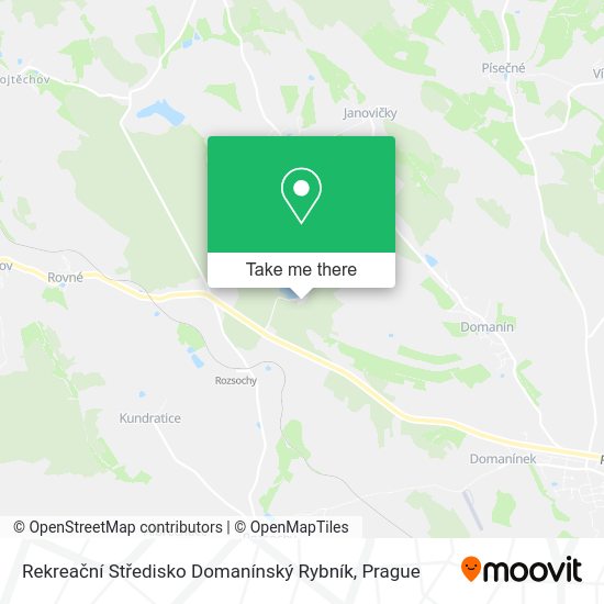 Rekreační Středisko Domanínský Rybník map