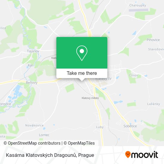 Kasárna Klatovských Dragounů map