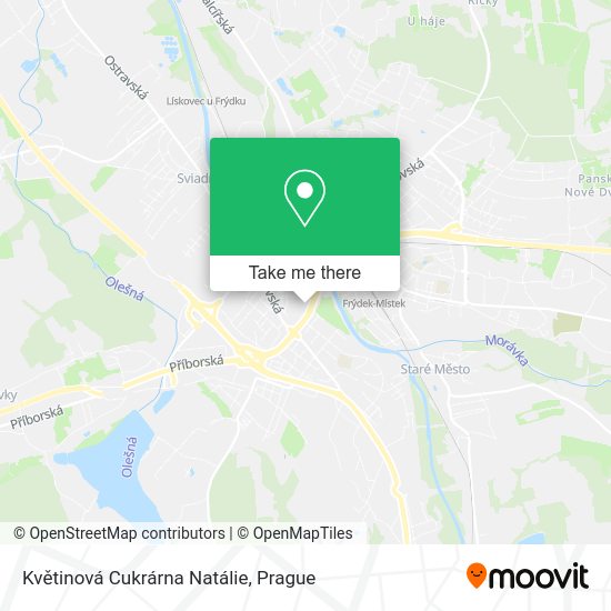 Květinová Cukrárna Natálie map