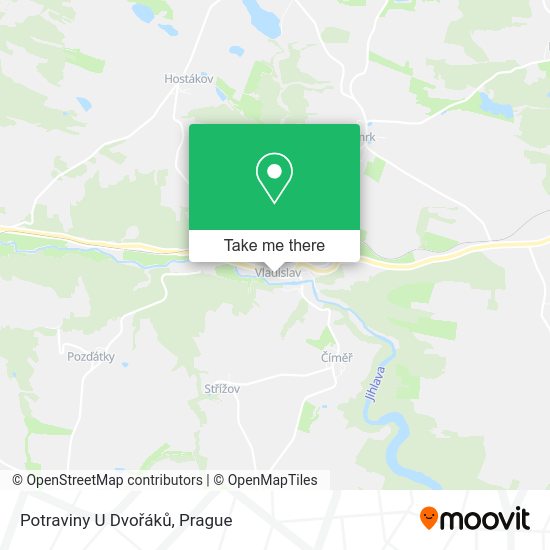 Карта Potraviny U Dvořáků