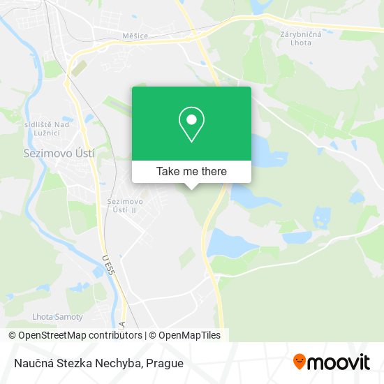 Naučná Stezka Nechyba map