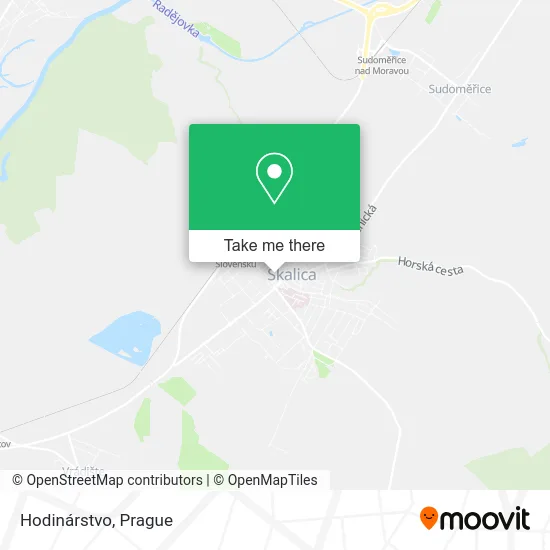 Карта Hodinárstvo