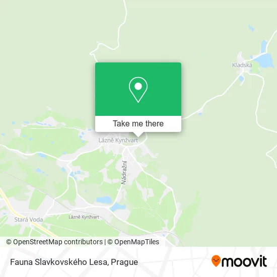 Карта Fauna Slavkovského Lesa