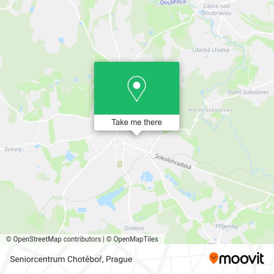 Seniorcentrum Chotěboř map