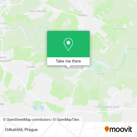 Карта Odkaliště