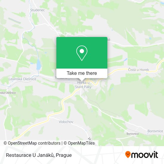 Карта Restaurace U Janáků