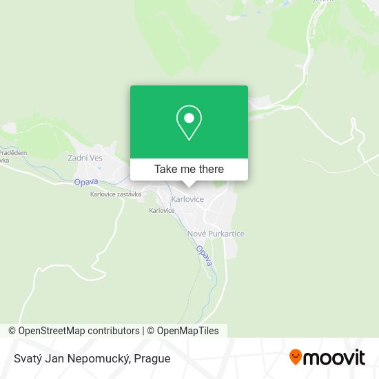 Svatý Jan Nepomucký map