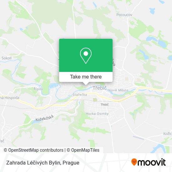 Zahrada Léčivých Bylin map