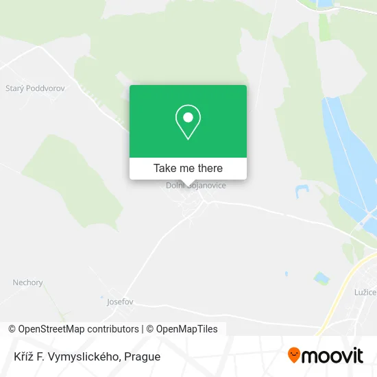 Kříž F. Vymyslického map