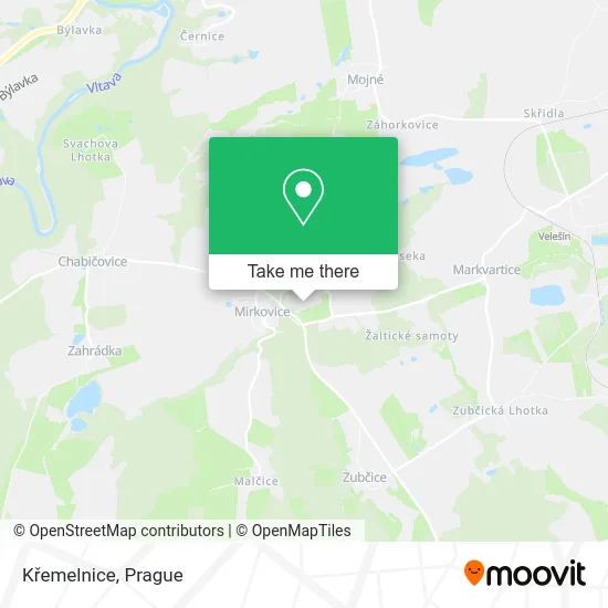 Křemelnice map