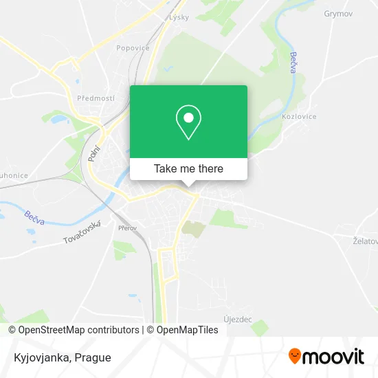Kyjovjanka map