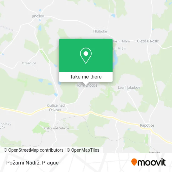 Карта Požární Nádrž