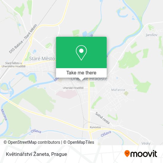 Květinářství Žaneta map