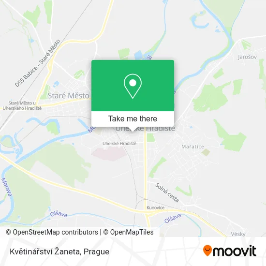 Květinářství Žaneta map
