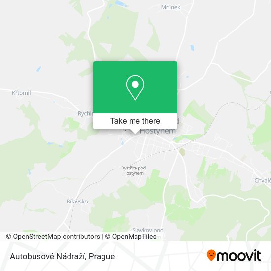 Autobusové Nádraží map