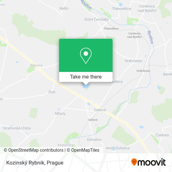 Kozinský Rybník map
