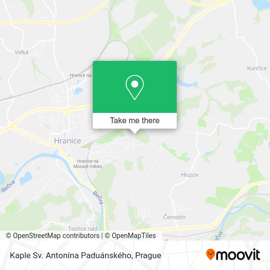 Kaple Sv. Antonína Paduánského map
